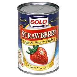 Solo Filling, Strawberry, 12-Ounce Unit (Pack of 12)