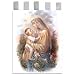 Church Banner - Mary with Child - Cotton Canvas with Archival Inks and UV Coating - Border Rings for Rod Hanging. Print Size 24"x36"