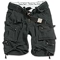Surplus DIVISION SHORTS gewaschen, schwarz
