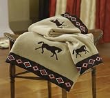 Western Horses Bathroom Towel Set by Collections Etc