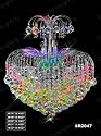Swarovski Strass Authentic AB - Aurora Borealis with logo etched Crystal Chandelier # SR2047S16ab Size W14" x H16"