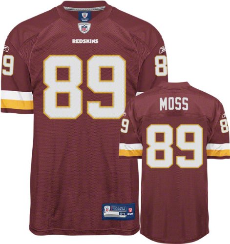Santana Moss Authentic Jersey: Washington Redskins #89 Burgundy Authentic Jersey
