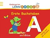 Kindergarten Lernraupe: Erste Buchstaben, farbig mit Stickern - 