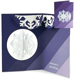 Sabuda Christmas Spinning Snowflake Pop Up Cards