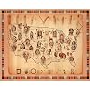 Native American tribes Map Art Print POSTER Indians - 19x13