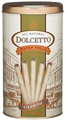 Dolcetto Wafer Rolls, Tiramisu, 14.1-Ounce Tins (Pack of 6)