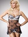 La Senza Melba Babydoll Black and White babydoll