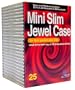 KHypermedia Slim Jewel Cases for 8-cm Mini CDs (Black, 25-Pack)