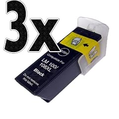 3xTintenpatrone f�r Lexmark 100XL schwarz - Schwarz, 510 Seiten, kompatibel. Geeignet f�r Lexmark Genesis S 815 Lexmark Genesis S 816 Lexmark Impact S 305 Lexmark Interact S 605 Lexmark Interpret S 405 Lexmark Intuition S 505 Lexmark Pinnacle PRO 901 Lexmark Platinum PRO 905 Lexmark Prestige PRO 805 Lexmark Prevail PRO 705 Lexmark Prevail PRO 805 Lexmark PRO 205 Lexmark PRO 705 Lexmark PRO 805 Lexmark PRO 901 Lexmark PRO 905 Lexmark Prospect PRO 205 Lexmark S 305