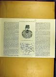 1884 PORTRAIT BAKER-PASHA MAP PLAN TOKAR DISTRICT EGYPT