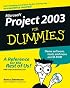 Project 2003 for Dummies