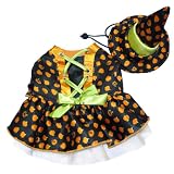 Pets' Witch Costume - Orange