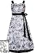 Vintage ~ New Ivory Black French Toile Dress ~ 7 to 16 ~ Holiday Christmas