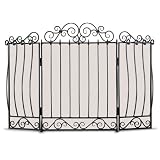 Napa Forge Villa  Folding Screen, Brushed pewter