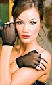 Music Legs Black Fishnet Goth Punk Costume Mesh Fingerless Gloves