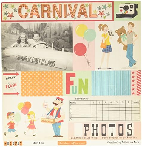 Midway Double-Sided Cardstock 12"X12"-Main Gate 25 per pack