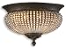Search : Uttermost 22222 Cristal de Lisbon Flush Mount, Golden Bronze Finish
