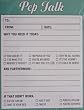 "Pep Talk" Note Pad