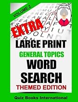 Extra Large Print Word Search - General Topics Vol. 2