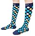 CompressionZ 20-30 mmHg Compression Socks Men & Women - Knee High Support Stockings (Ocean Dots, Small)