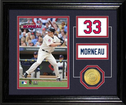 Highland Mint MLB Minnesota Twins Justin Morneau Player Pride Desktop Photo Mint