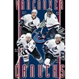 Vancouver Canucks (Daniel Sedin, Roberto Luongo, Henrik Sedin, Markus Naslund) Poster Poster Print, 22x34