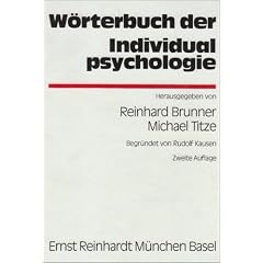 W�rterbuch der Individualpsychologie