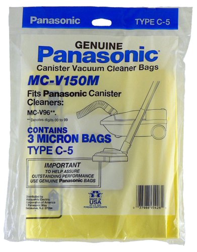 Kitchen: Panasonic M CV150M Replacement Bag for Canister, 3 Bags per pack