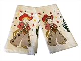 Cowboy & Cowgirl Pair Buckaroo Kitchen Dish Towels