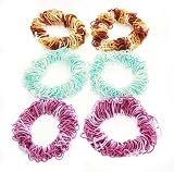 Set of 6 Elastic String Scrunchie / Hair Ties / Pony Tail Holders - no.4