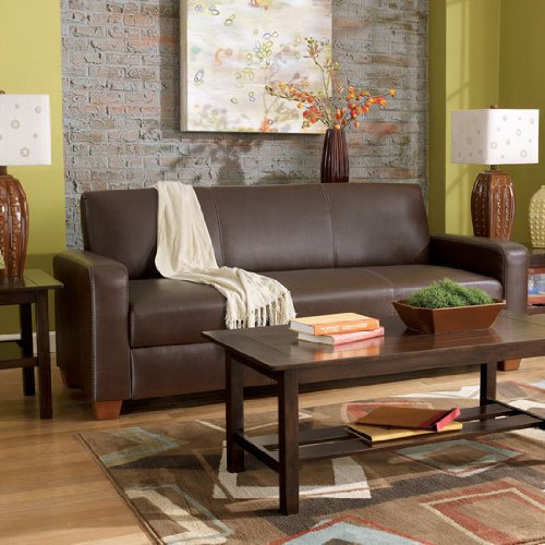 Metro Modern Mia Bark Flip Flop Sofa With Storage