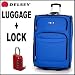 Delsey Helium Fusion 29inch Expandable Suiter Trolley (Sky Blue) + Wordlock 4 Dial TSA Luggage Lock