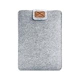 RAINYEAR 11"-11.6" フェルト製 Mac book air パソコンインナーバッグ ipad pro保護ケース(ライトグレー)