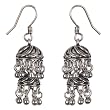 Handmade women Silver Earrings Jewelry from India Size: 1.5 inches