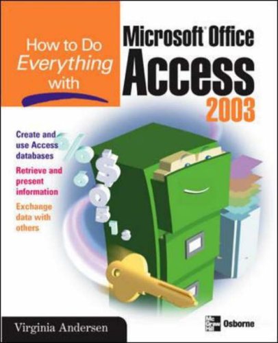 Childrens Toyshop  Books : How to Do Everything with Microsoft Office Access 2003 (How to Do Everything Series)