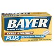 Bayer Aspirin Pain Reliever/ Fever Reducer, Extra Strength PLUS, 50-Count Caplets (Pack of 4)