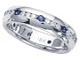 0.85 cttw Karina B(tm) Sapphire Eternity Band LIFETIME WARRANTY
