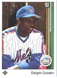 1989 Upper Deck # 565 Dwight Gooden New York Mets / MLB Baseball Card in Protective Display Case!