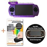 JAVOSkin Skin Case (Purple) w/ Ultra Clear Screen Protector Bundle for Sony ....