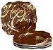 Rosanna Dark Chocolate Gift-boxed Appetizer Plates, Set of 4