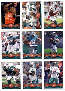 2012 Topps Miami Dolphins NFL Team Set - 13 cards with Reggie Bush, Ryan Tannehill Rookie, Egnew Rookie,Martin Rookie, Mathews Rookie, Miller Rookie & more!