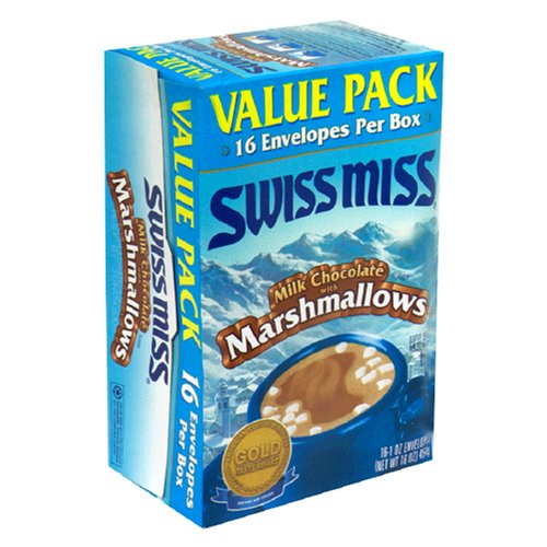 Swiss Miss Hot Cocoa Mix, Value Pack with Marshmallows, 16-Ounce Boxes (Pack of 8)