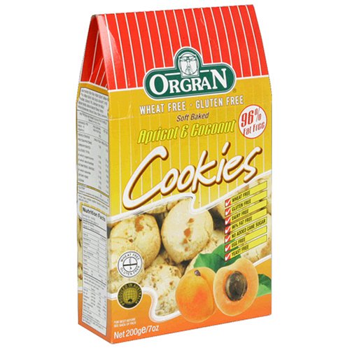 OrgraN Cookies, Apricot and Coconut, 7-Ounce Packages (Pack of 8) by OrgraN