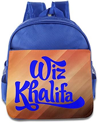 Custom Wiz Khalifa Logo Cool Kids School Backpack For 1-6 Years Old RoyalBlue