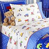 Under Construction Queen 100% Cotton Sheets by Olive Kids