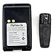 Retevis Walkie Talkie Battery Compatible with Motorola PMNN4071AR Mag One BPR40 A8 Two Way Radio Battery with Belt Clip Ni-MH 1500mAh 7.2V Rechargeable Battery (1 Pack)