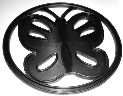 RUBBER BUTTERFLY DESIGN PLANTER FLOOR PROTECTOR MAT