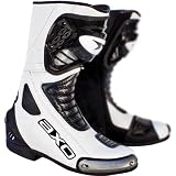 AXO Primato II Men's Street Motorcycle Boots - Color: White, Size: 10.5