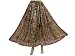 New Designer Floral Printed Boho Brocade Silk Sari Long Skirts