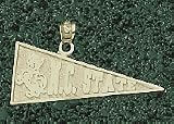 Penn State Nittany Lions Penn State and Lion Head Pennant Pendant - 14KT Gold Jewelry